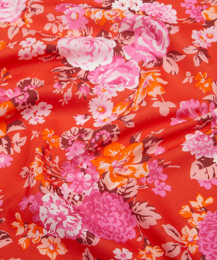 Default Flower Crown in Red - Project Cut - Liberty Tana Lawn