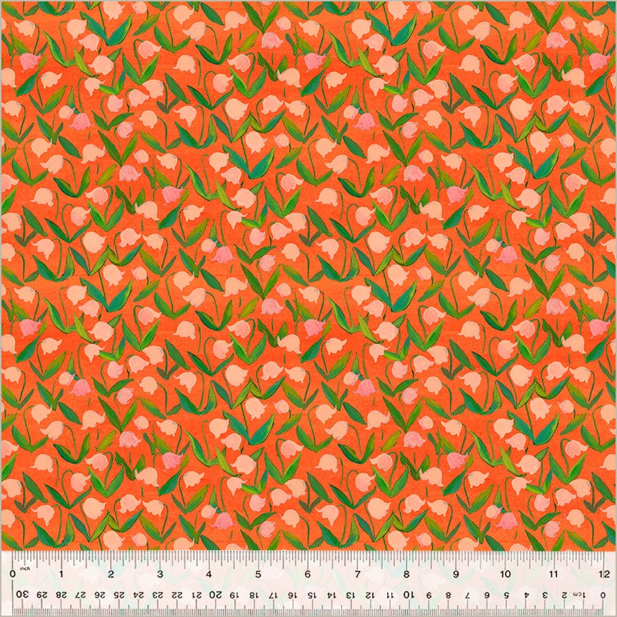 Default Flowerbed in Salmon - Heather Ross By Hand