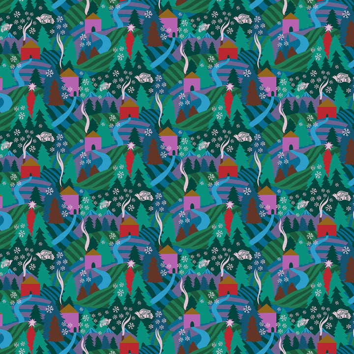 Default Flurry in Evening - Cozy Christmas - Anna Maria Textiles