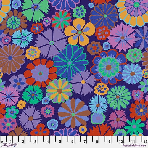 Default Folk Flower in Purple - Kaffe Fassett