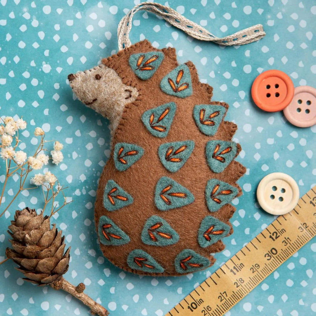 Default Folk Hedgehog Ornament - Corinne Lapierre Embroidery Kit