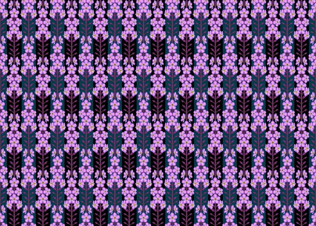 Default Forgetmenot in Indigo - Iconic - Anna Maria Textiles