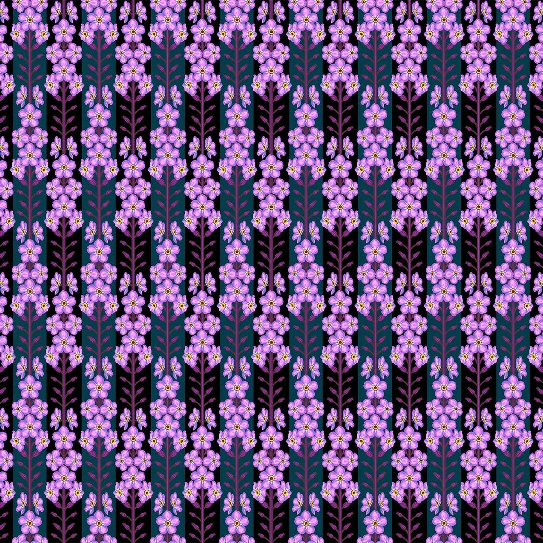 Default Forgetmenot in Indigo - Iconic - Anna Maria Textiles