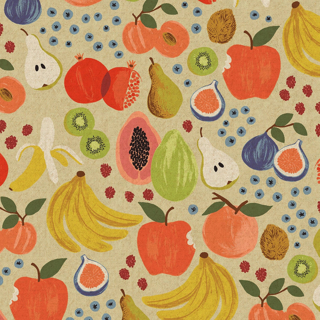 Default Fruit Stand in Cream CANVAS - Orchard - Rifle Paper Co.