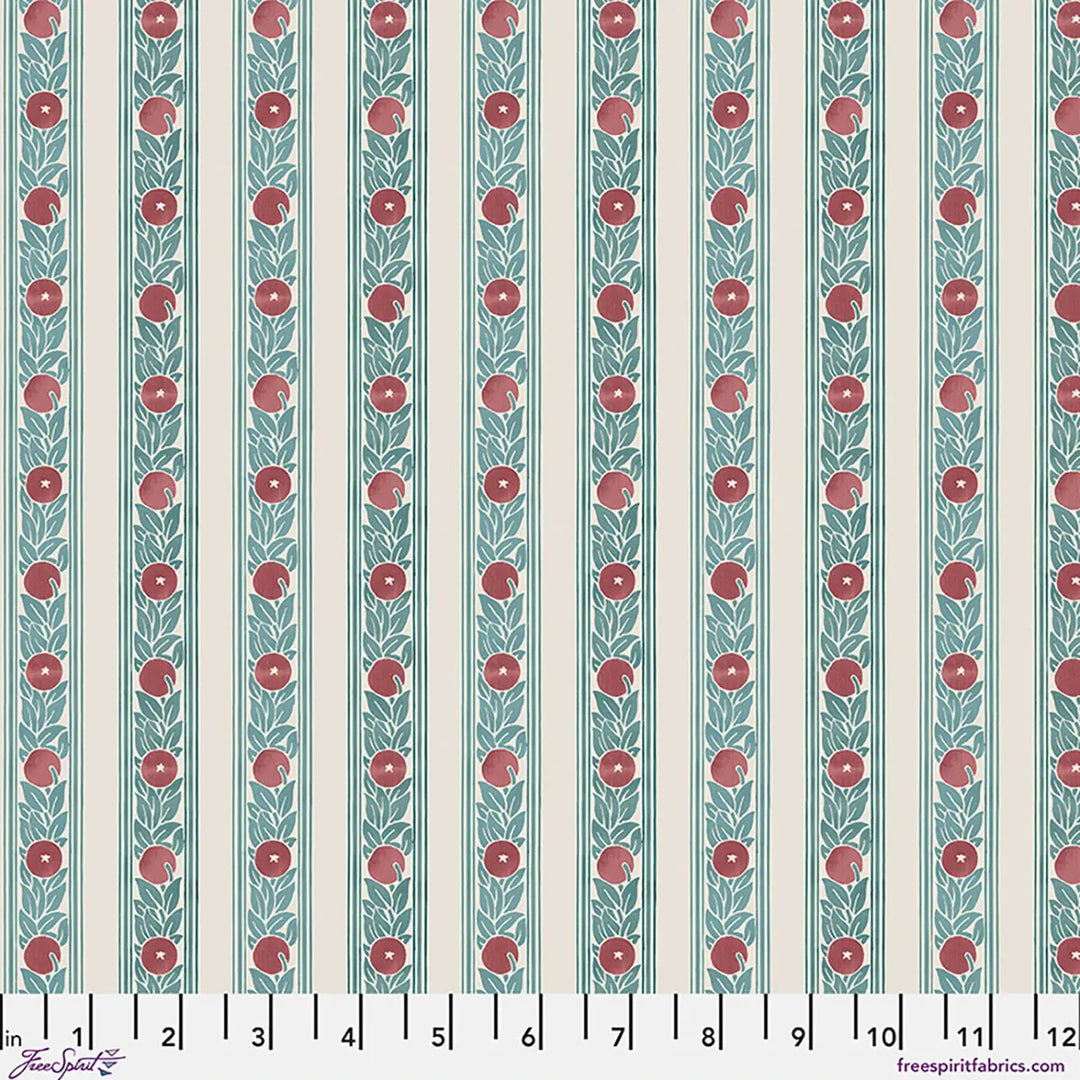 Default Fruit Stripe in Plum - Lodden - The Original Morris & Co.