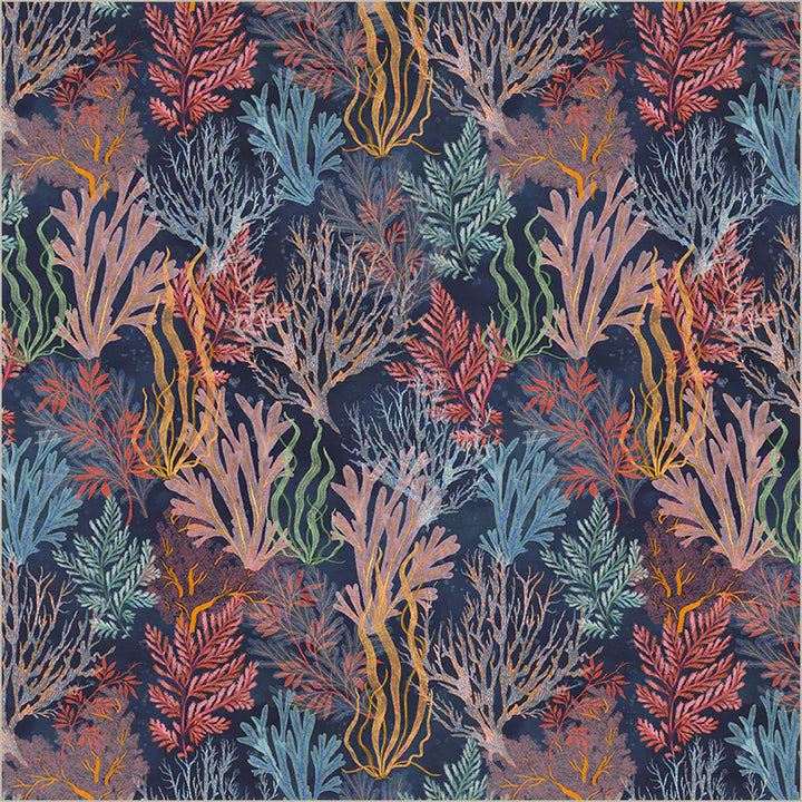 Default Garden Reef in Deep Blue - Deep Blue