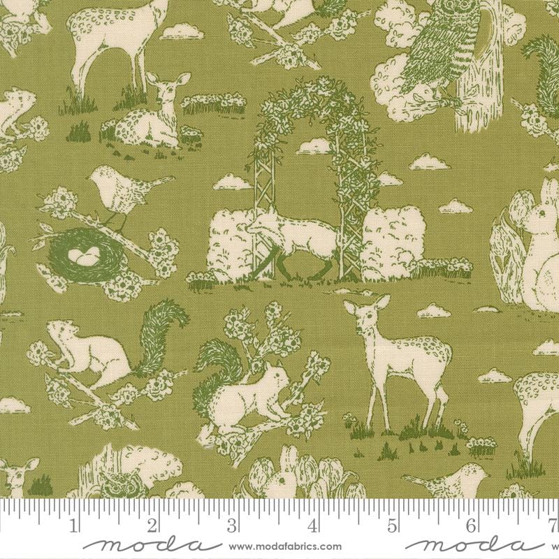 Default Garden Toile in Grass- My Secret Garden