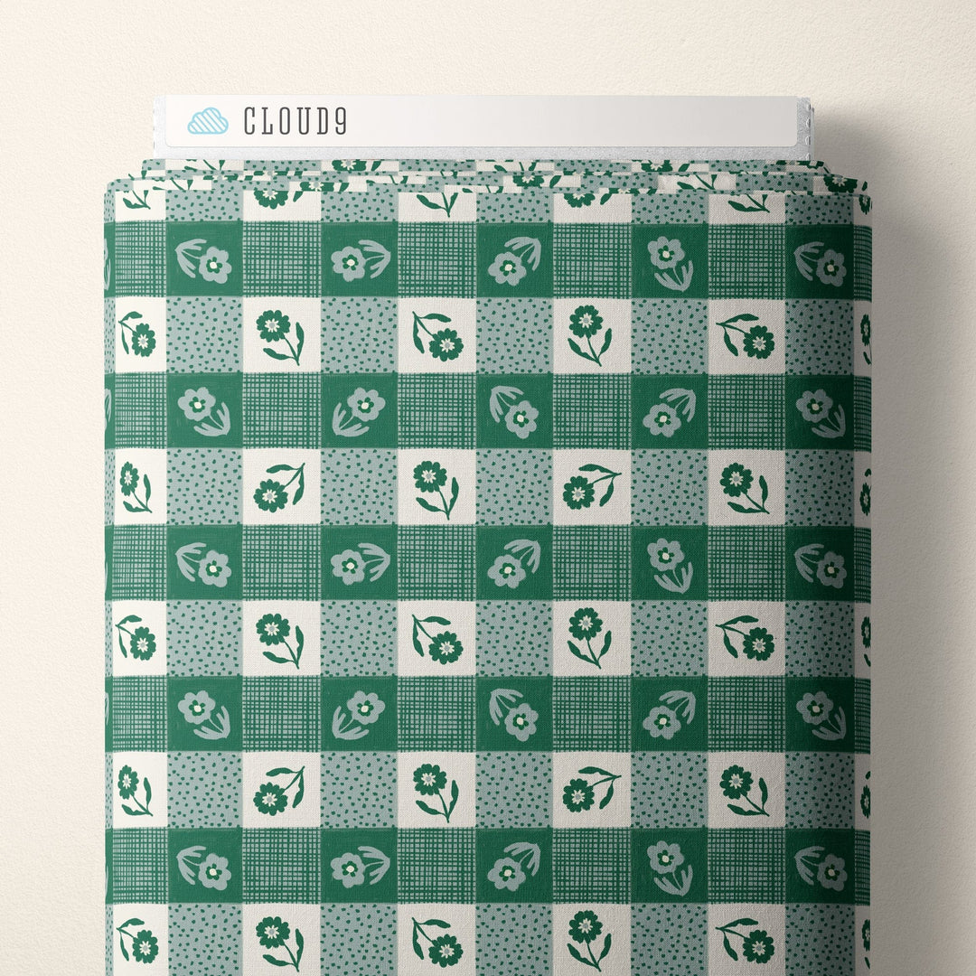 Default Gingham in Blue/Green - Happy Homestead