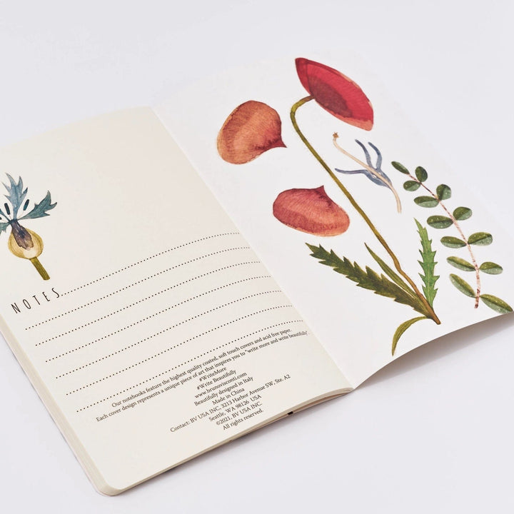 Default Greens & Flowers Notebook by Bruno Visconti