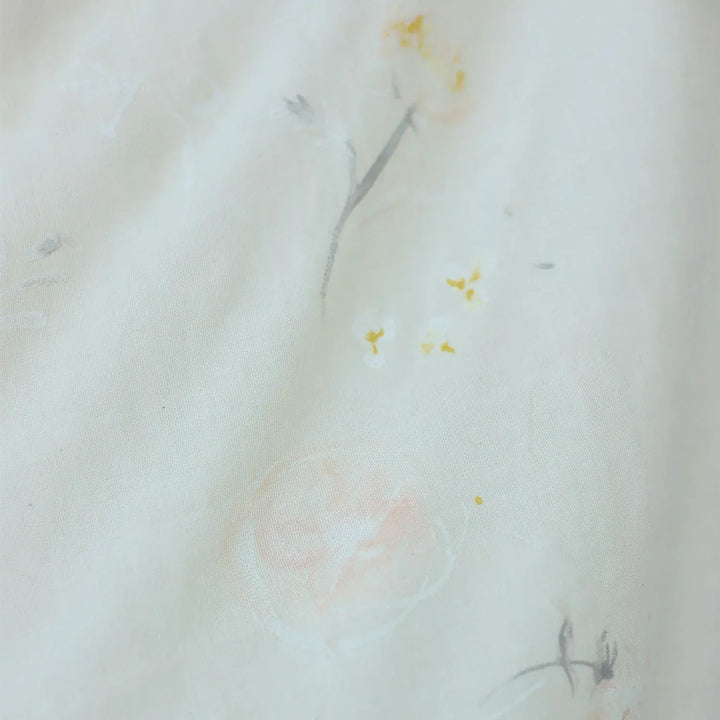 Default HANA NO TOKINIWA in E - nani IRO - Organic Double Gauze - 2026 - White Pale