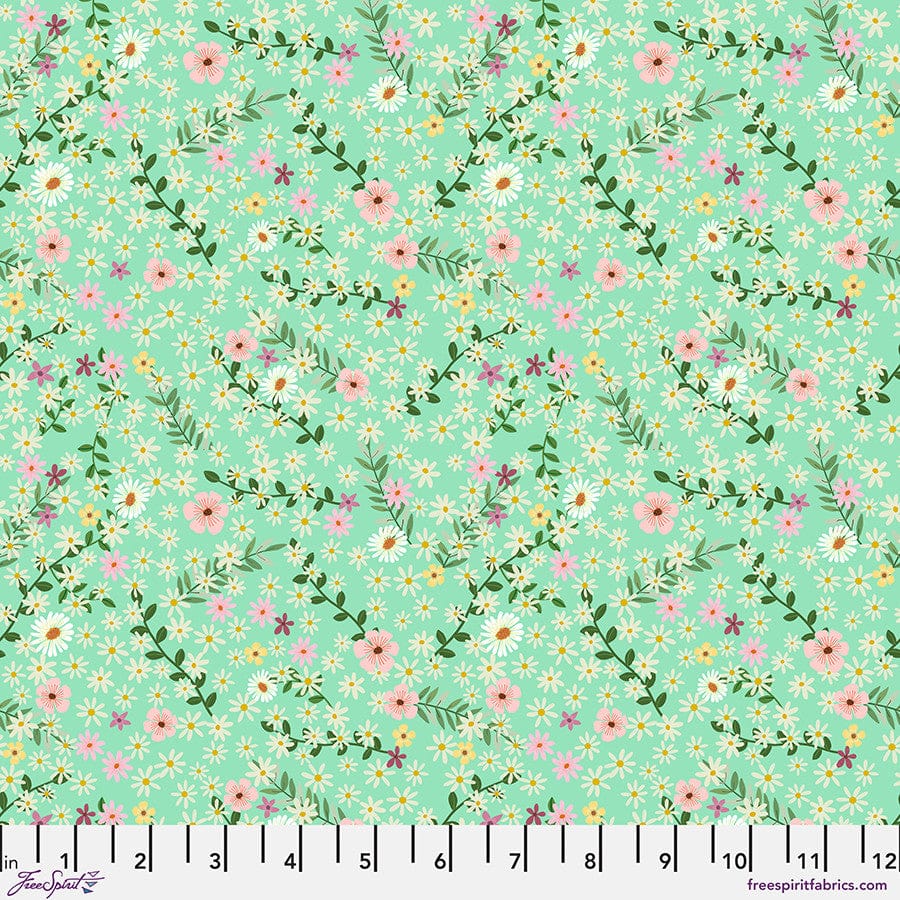 Default Happy Petals in Mint - Floral Fiesta - Mia Charro
