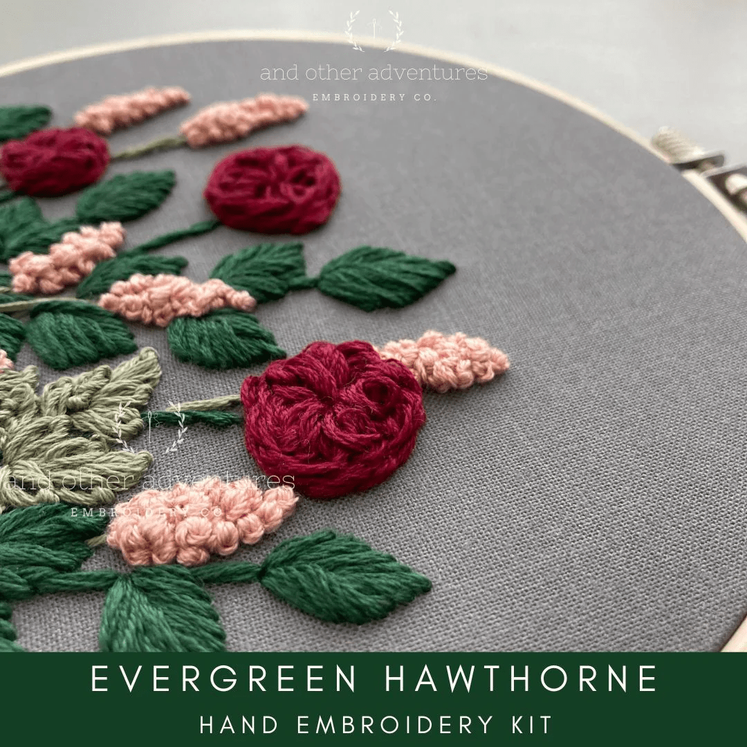 Hawthorne in Evergreen Embroidery Kit - And Other Adventures