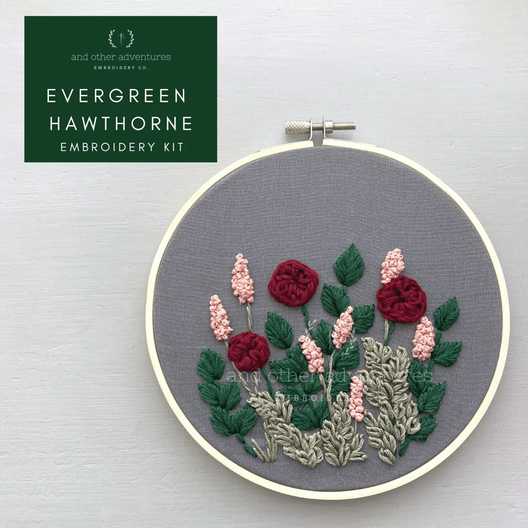 Hawthorne in Evergreen Embroidery Kit - And Other Adventures