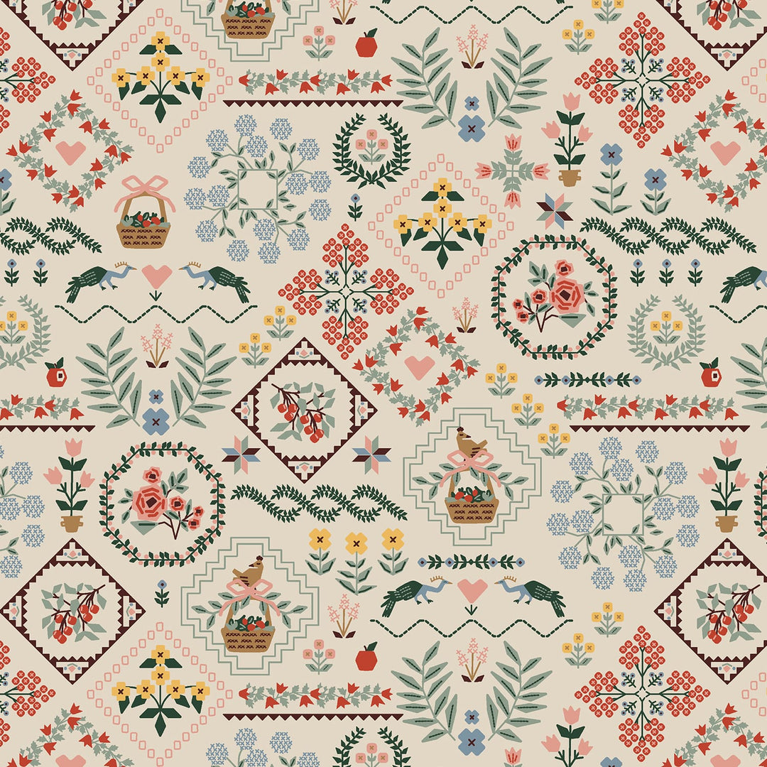 Default Heritage Sampler in Linen - Home Sweet Home - Rifle Paper Co.