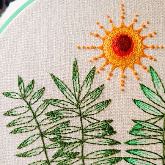 High Noon Embroidery Kit - Cozyblue Handmade