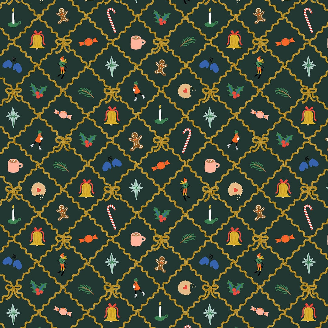 Default Holiday Argyle in Evergreen MET Gold - Holiday Classics IV