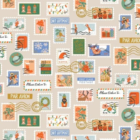Holiday Stamps in Cream Metallic - Holiday Classics - Rifle Paper Co.