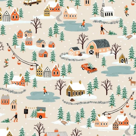 Holiday Village in Cream - Holiday Classics - Rifle Paper Co.