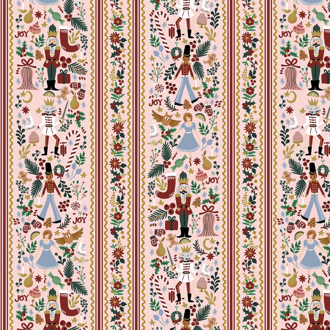 Default Holly Jolly Nutcracker in Blush MET Gold - Holiday Classics IV