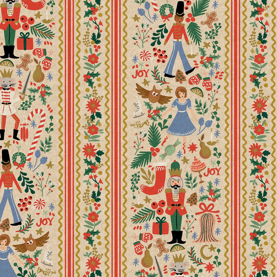 Default Holly Jolly Nutcracker in Cream MET Gold CANVAS - Holiday Classics IV