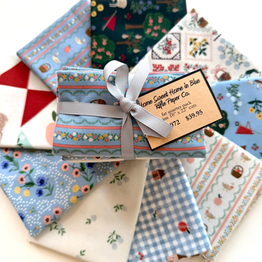 Default Home Sweet Home FQ Bundle in Blue - 9 FQ - Rifle Paper Co.