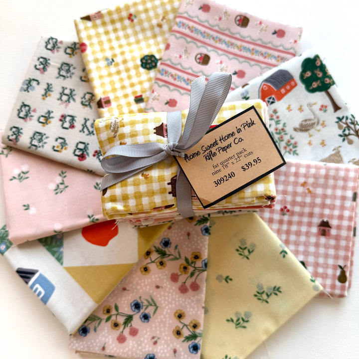 Default Home Sweet Home FQ Bundle in Pink - 9 FQ - Rifle Paper Co.