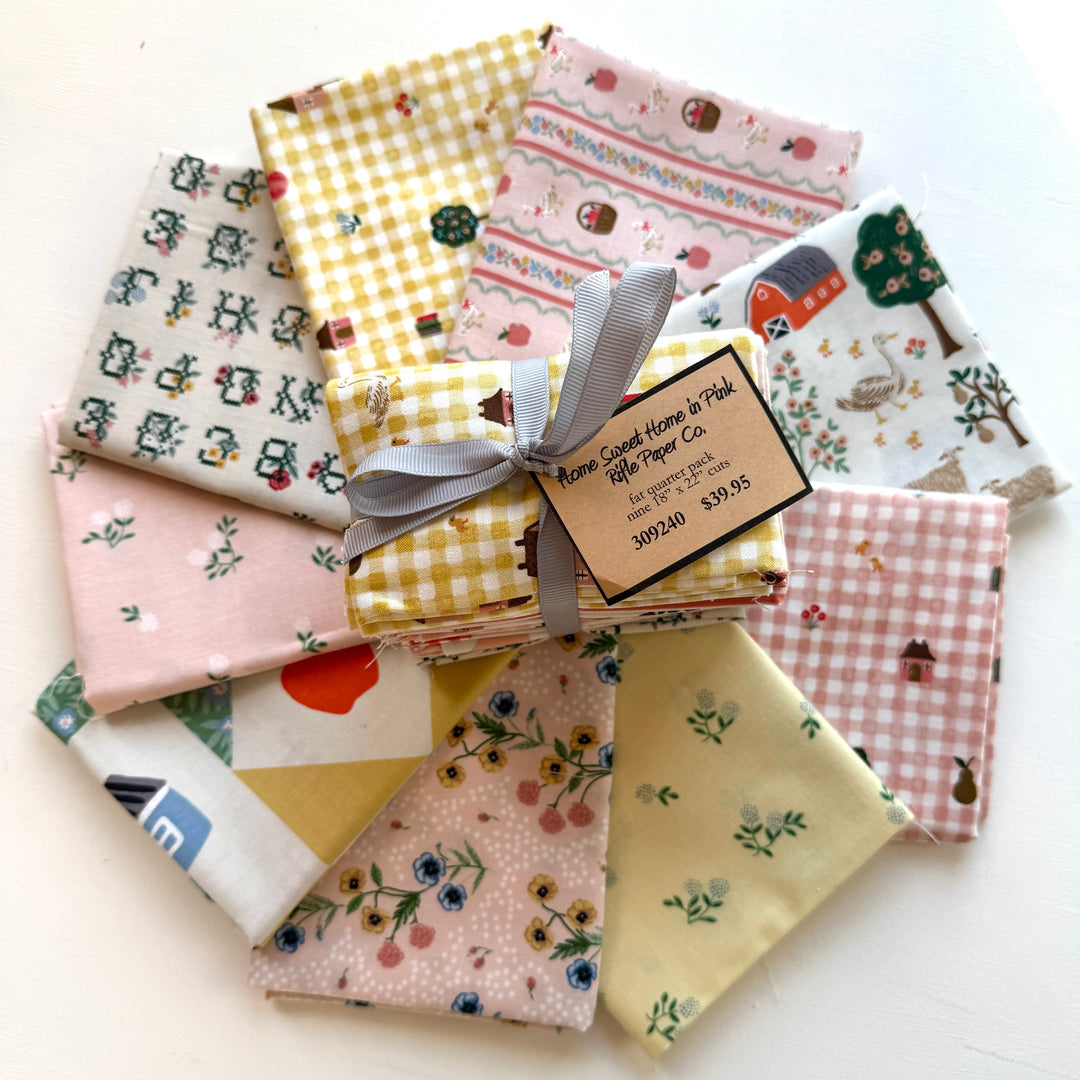 Default Home Sweet Home FQ Bundle in Pink - 9 FQ - Rifle Paper Co.
