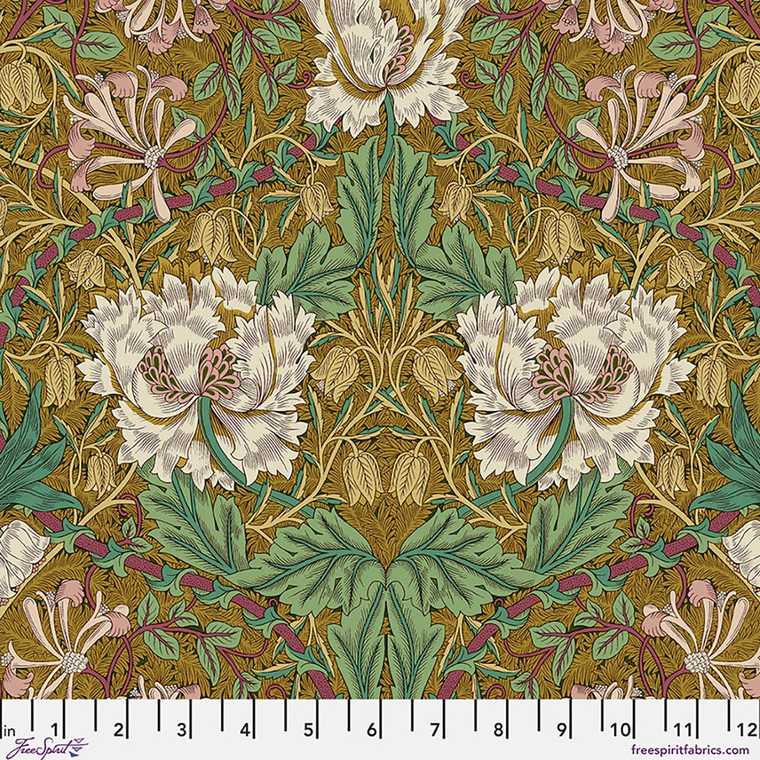 Default Honey Suckle & Tulip in Gold - Lodden - The Original Morris & Co.