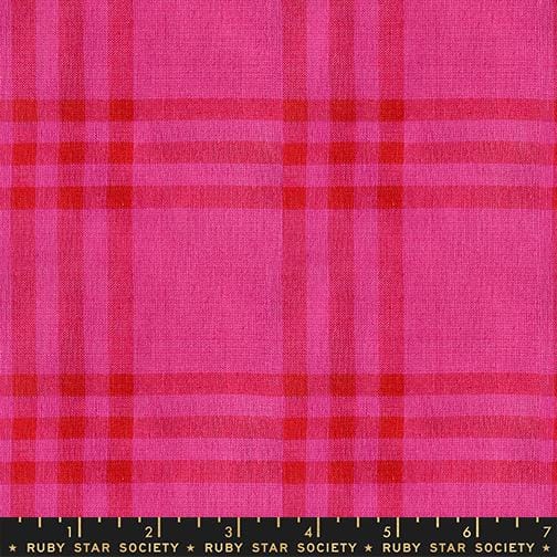 Default Horizon Plaid in Pink - Chore Coat Wovens - Warp & Weft: Mystic Fable