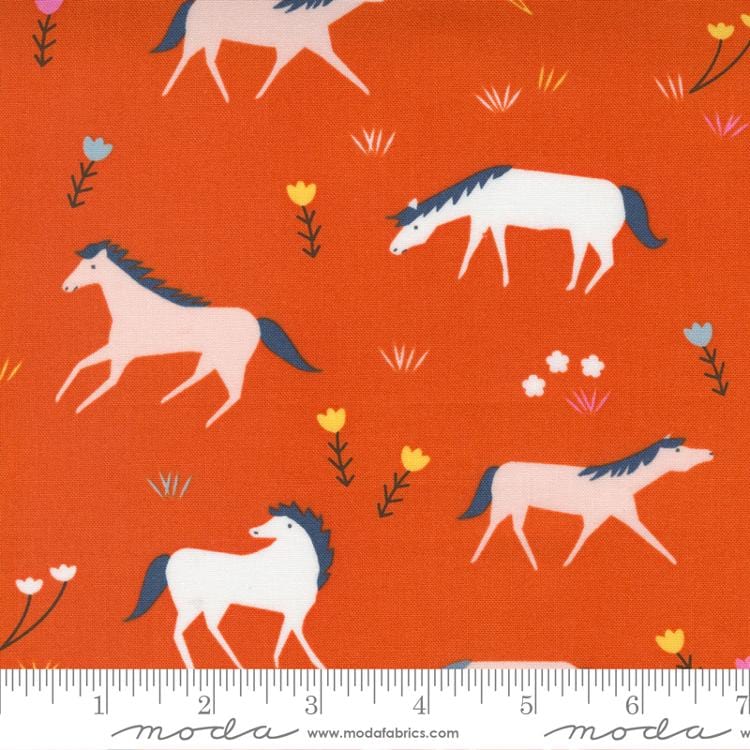 Default Horses in Geranium - Meander