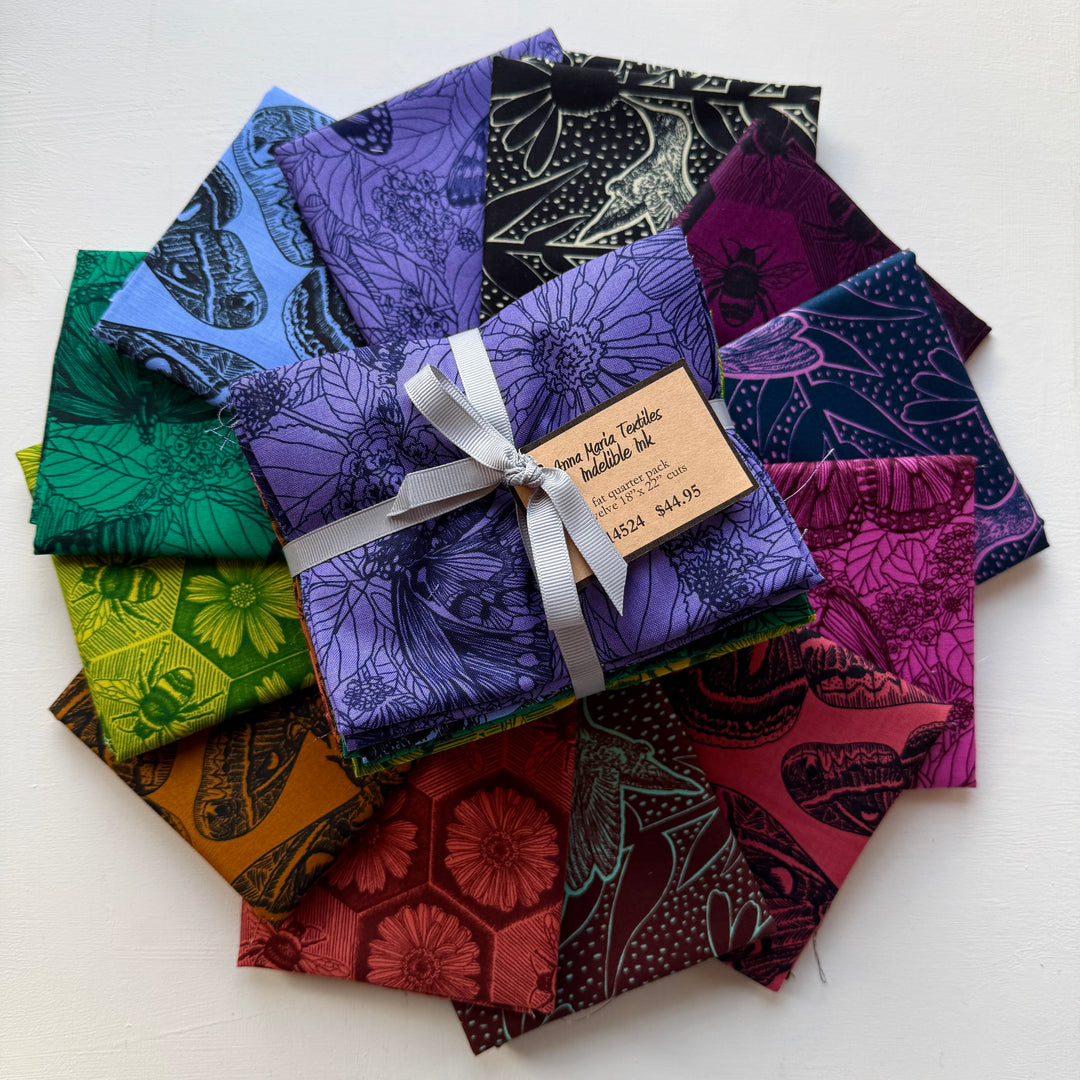 Default Indelible Ink Bundle - Anna Maria Textiles - 12 FQs