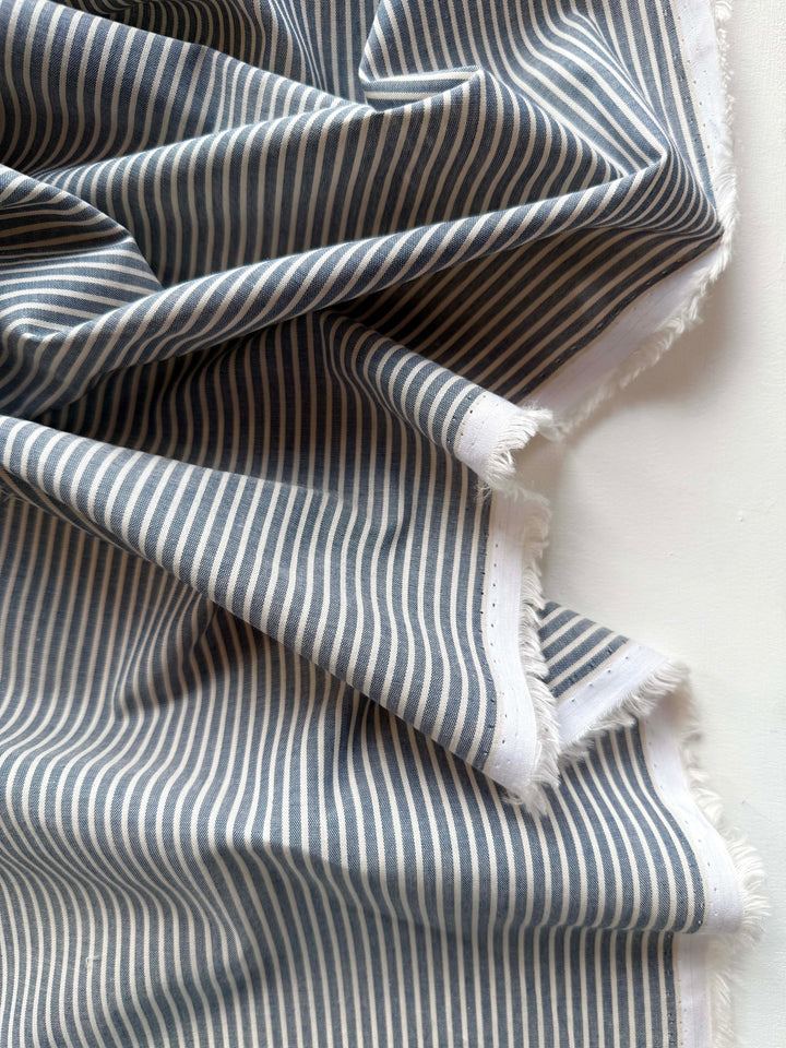 Default Indigo - Classic Stripe Lawn