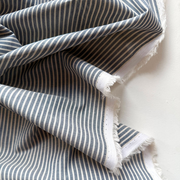 Default Indigo - Classic Stripe Lawn