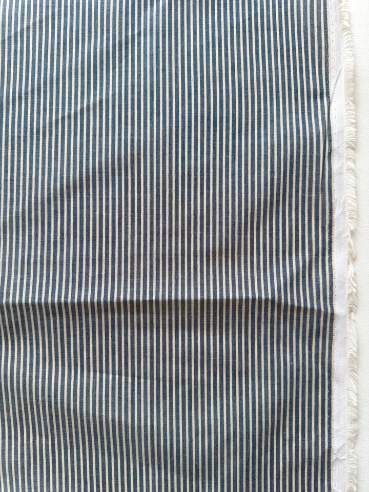 Default Indigo - Classic Stripe Lawn