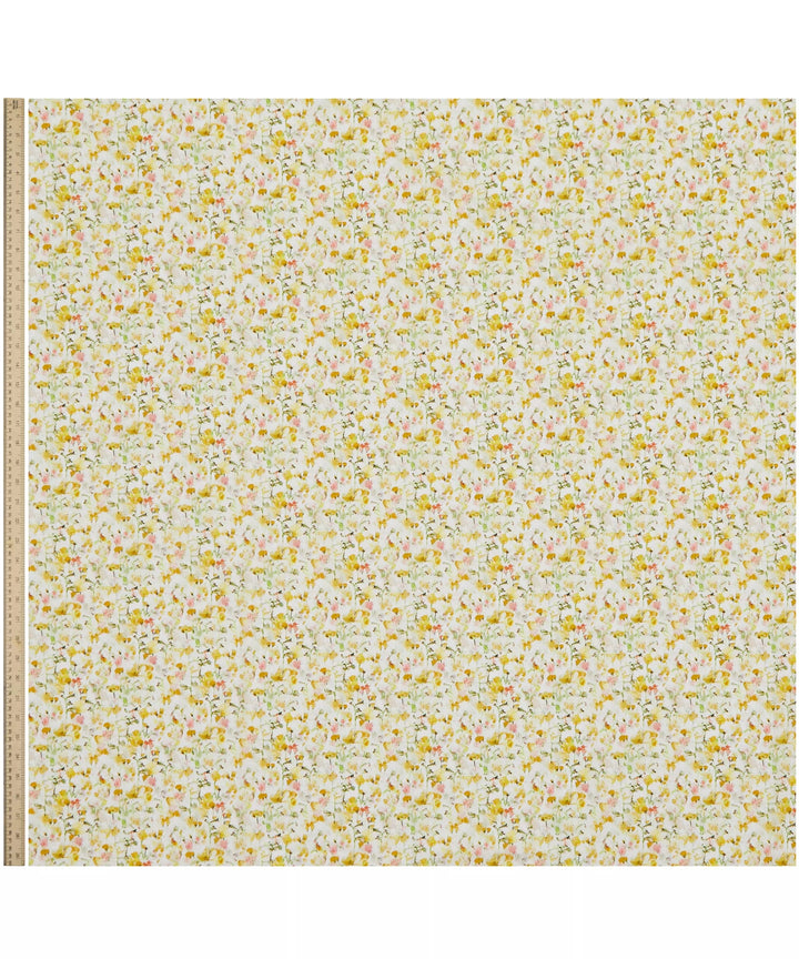 Default Inky Fields in Yellow - Liberty Tana Lawn Yardage