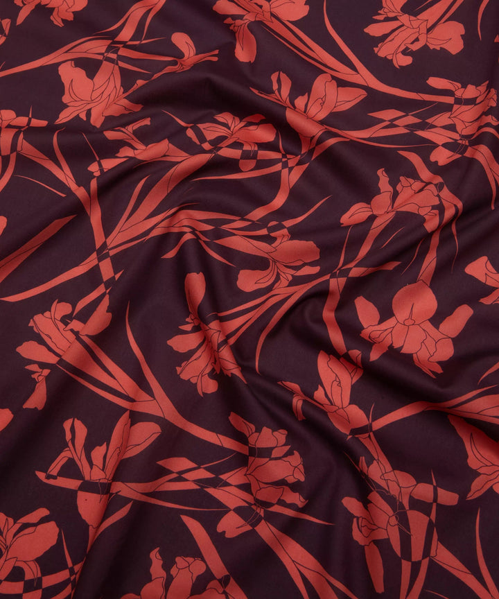 Default Iris Scatter in Red - Project Cut - Liberty Tana Lawn