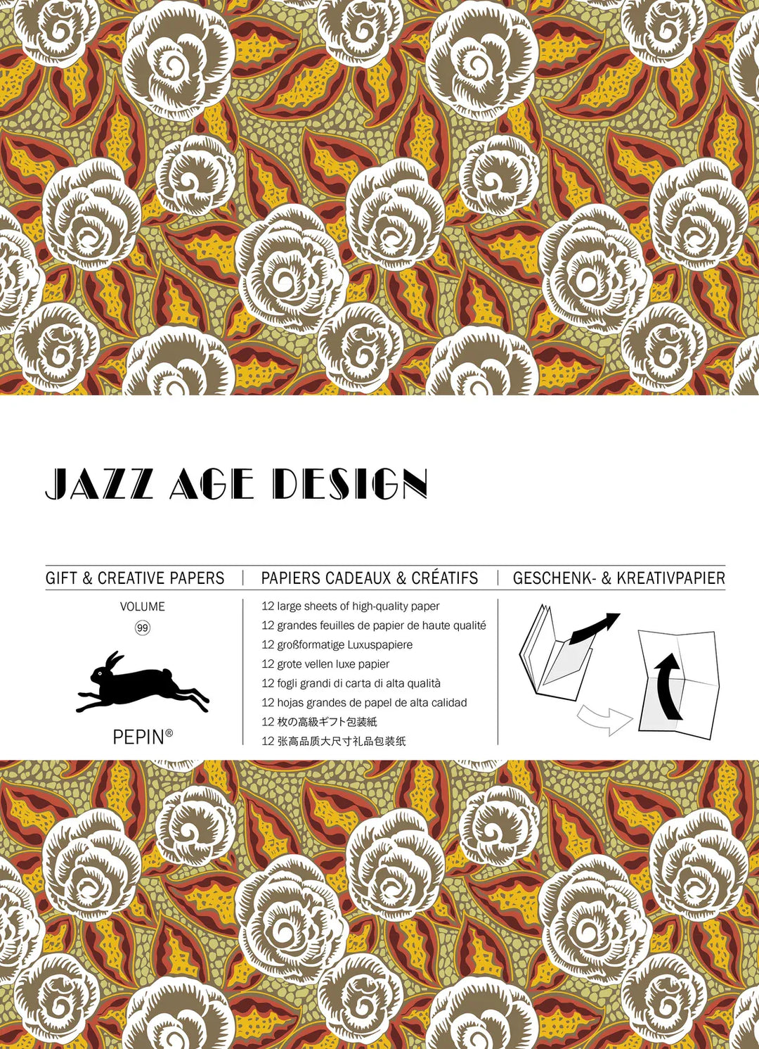 Default Jazz Age - Pepin Gift and Creative Papers 12 Sheets