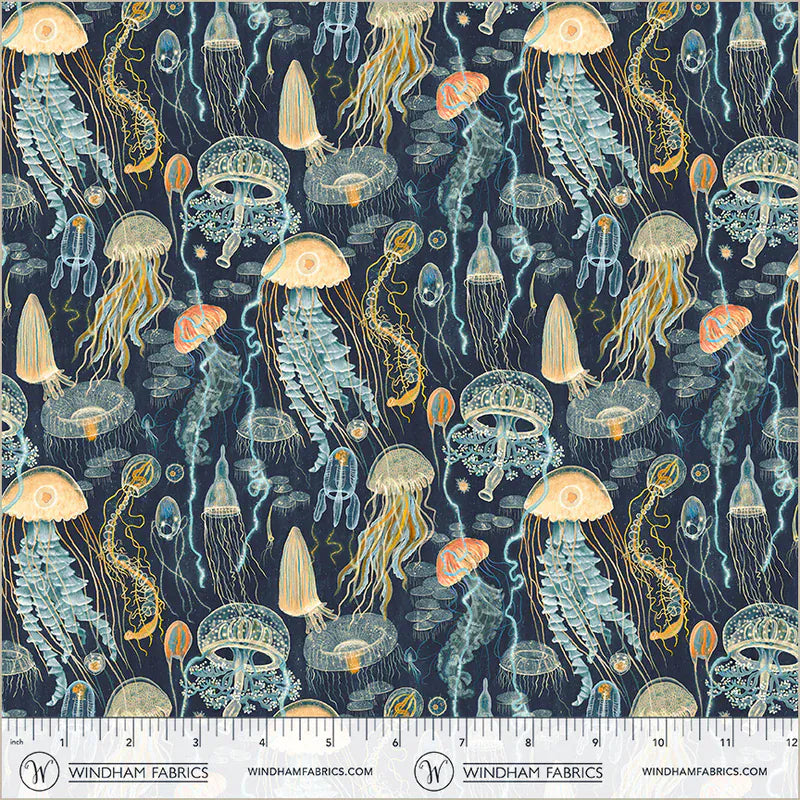 Default Jellyfish Field in Deep Blue - Deep Blue