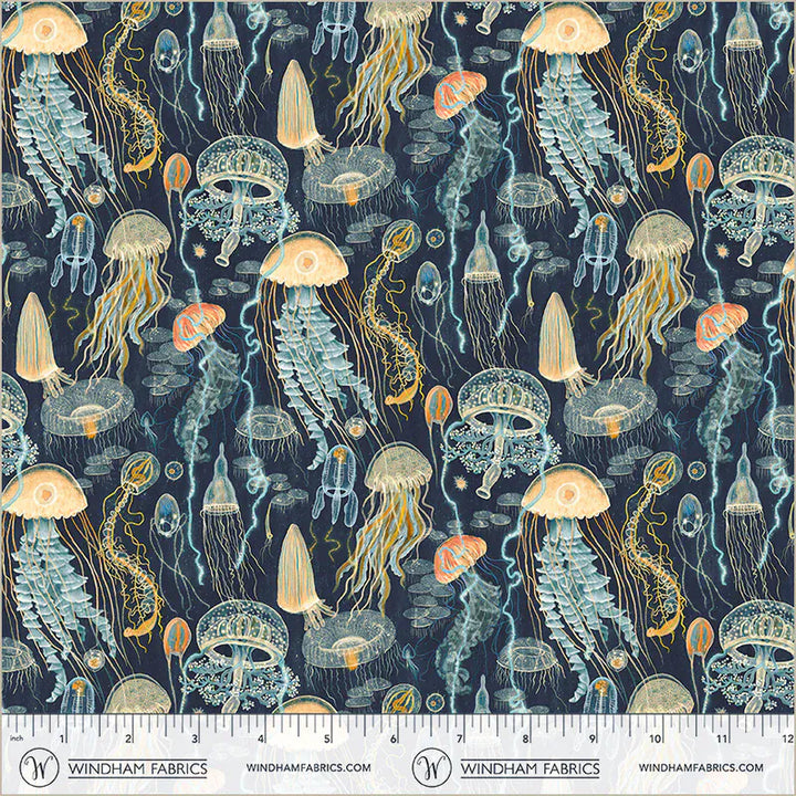 Default Jellyfish Field in Deep Blue - Deep Blue