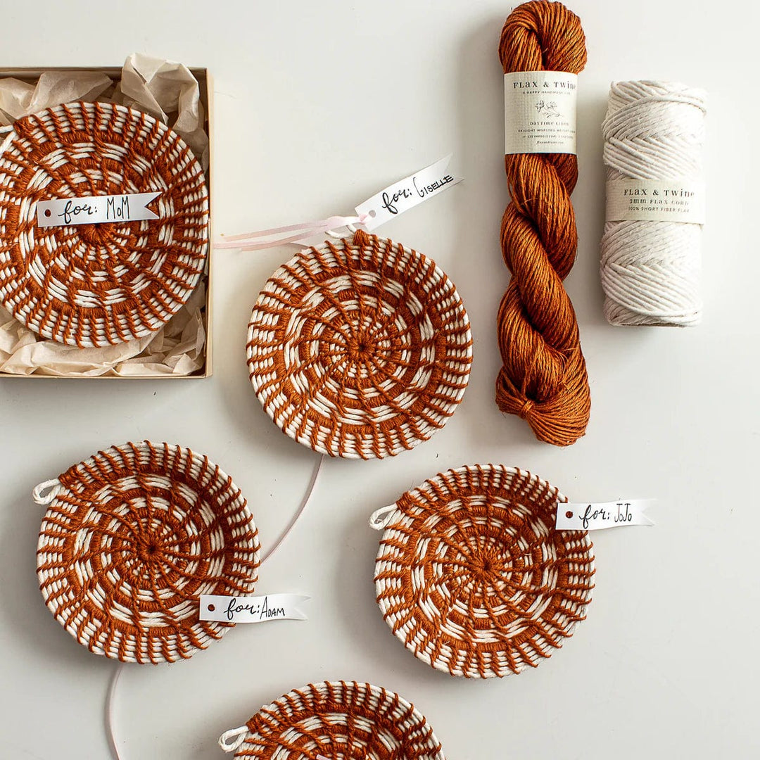 Default Jojo Jewelry Dish Kit in Rust/Ivory - MAKES 5 - Flax & Twine