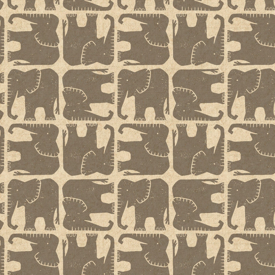 Default Jolly Elephant in Gray CANVAS - Rising Sun - Loes Van Oosten