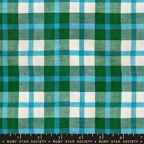 Default Juliet Plaid in Jade - Warp & Weft: Mystic Fable