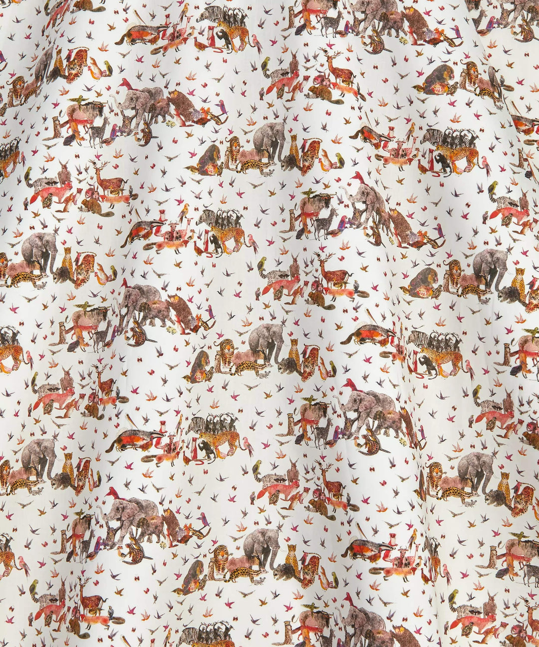 Default Jungle Crumble in Pink - Organic Liberty Tana Lawn Yardage