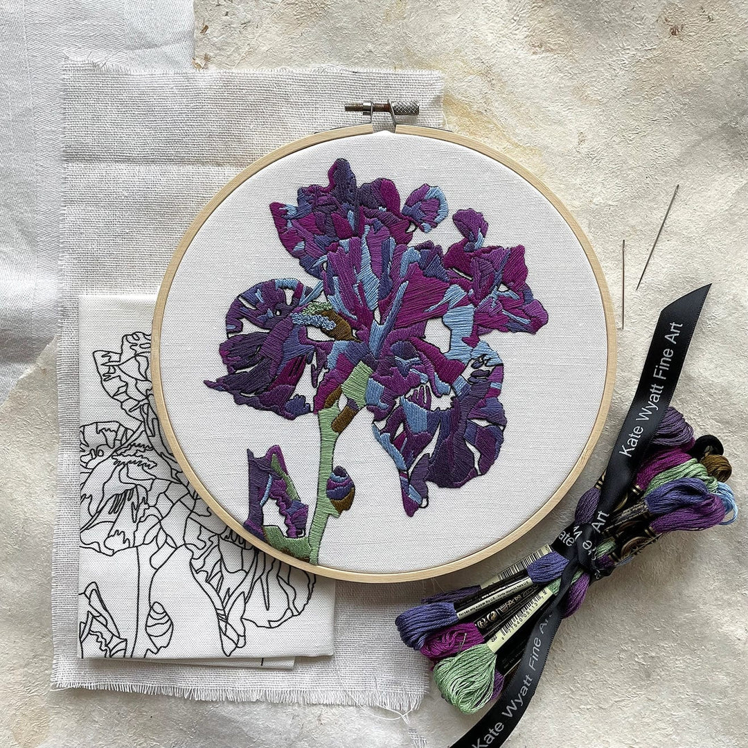 Default Kate Wyatt Embroidery Kit Iris