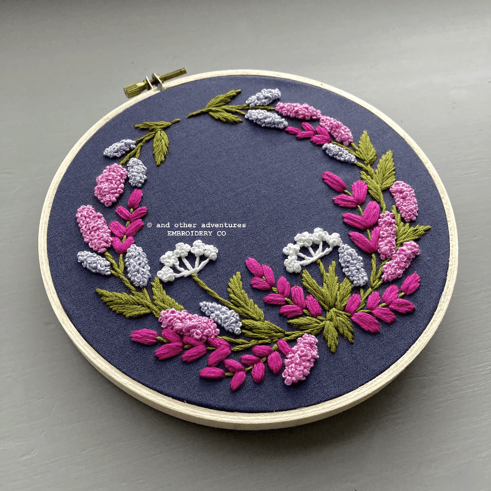 Kensington in Periwinkle Embroidery Kit - And Other Adventures