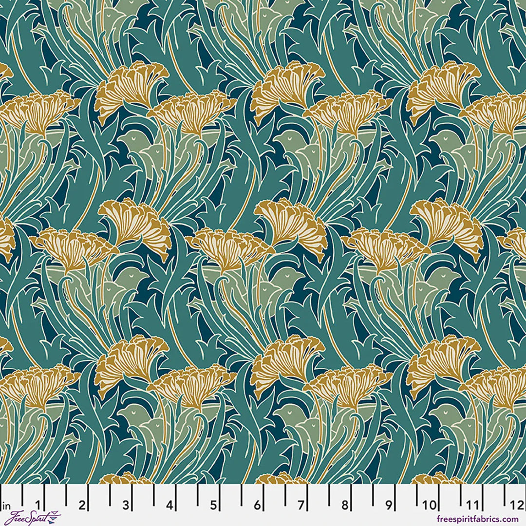 Default Laceflower in Teal - Lodden - The Original Morris & Co.