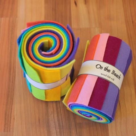 Large Wool Felt Roll - On the Beach