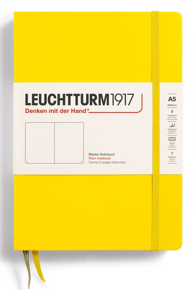 BLANK Leuchtturm A5 Hardcover Notebook in Lemon - Parent