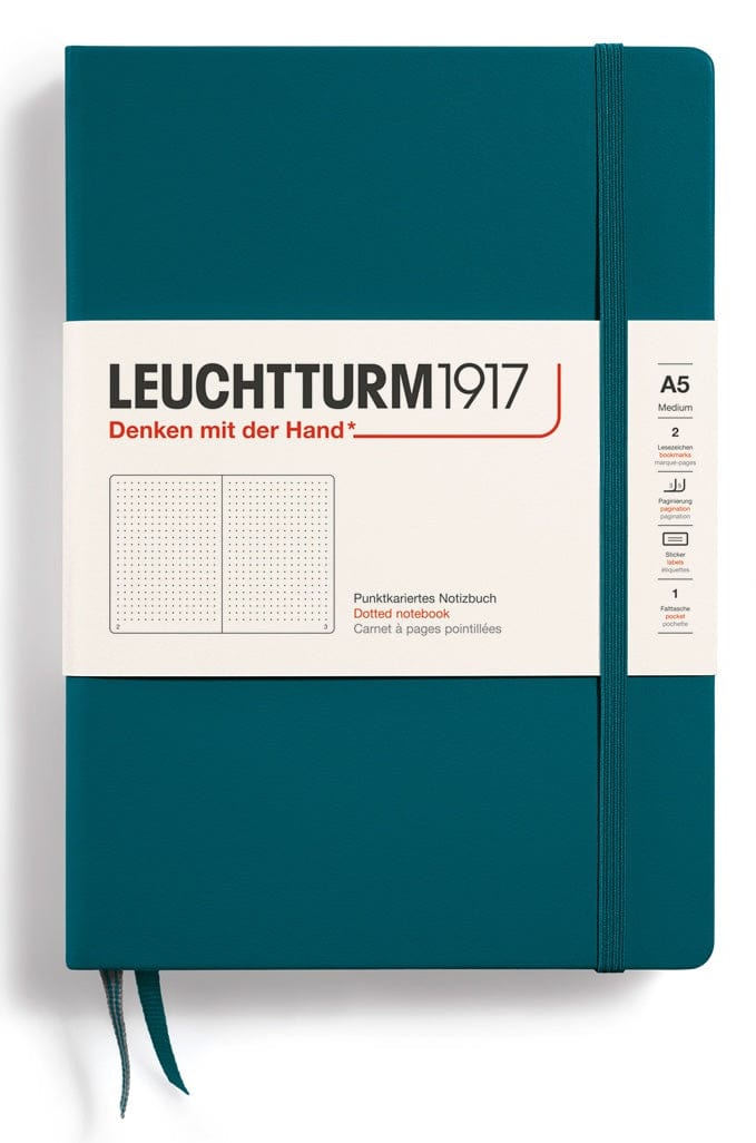 DOTTED Leuchtturm A5 Hardcover Notebook in Pacific Green - Parent