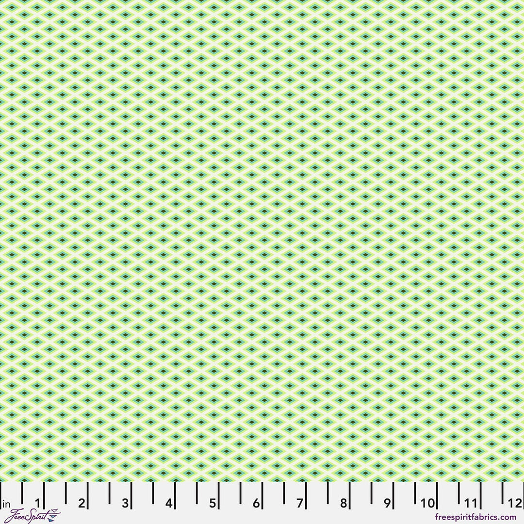 Default Lighthouse Windows in Seagrass - Floral Reef - Tula Pink